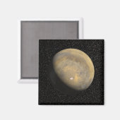 Mondiaal uitzicht van Mars Magneet (Voorkant / Achterkant)