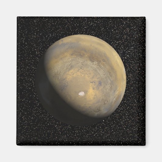 Mondiaal uitzicht van Mars Magneet (Voorkant)