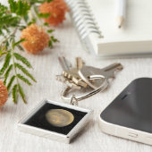 Mondiaal uitzicht van Mars Sleutelhanger (Zijkant)