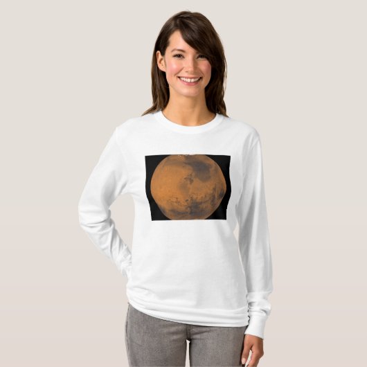 Mondiaal Uitzicht van Mars T-shirt (Voorkant volledig)
