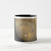 Mondiaal uitzicht van Mars Tweekleurige Koffiemok (Center)