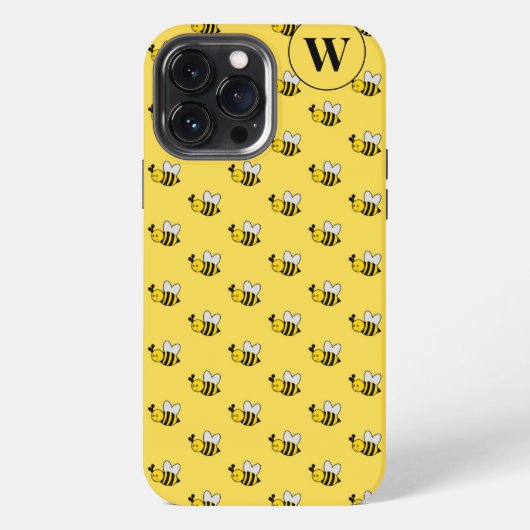 Mondiale Bij Monogram iPhone Hoesje (Achterkant)