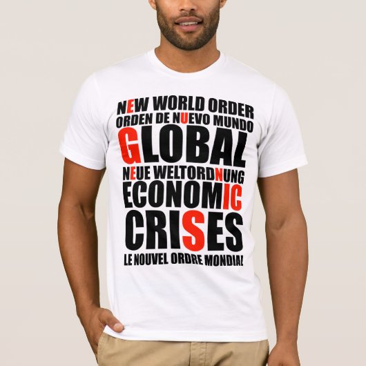 mondiale crises t-shirt (Voorkant)