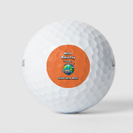 Mondiale geluidsgolven. golfballen