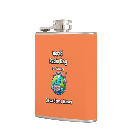 Mondiale geluidsgolven. heupfles (Links)