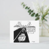 Mondiale hoofdstad van de wereld briefkaart (Staand voorkant)