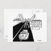 Mondiale hoofdstad van de wereld briefkaart (Voorkant / Achterkant)