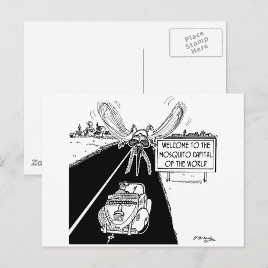 Mondiale hoofdstad van de wereld briefkaart (Voorkant / Achterkant)