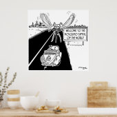 Mondiale hoofdstad van de wereld poster (Keuken)