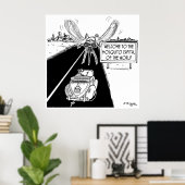 Mondiale hoofdstad van de wereld poster (Thuiskantoor)