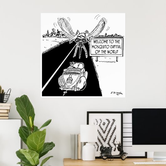 Mondiale hoofdstad van de wereld poster (Thuiskantoor)