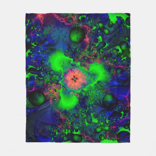 Mondiale ingewikkeldheid fleece deken (Voorkant)
