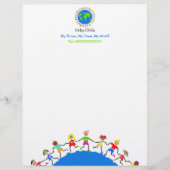 Mondiale Kinderen, Persoonlijk Briefhoofd (Voorkant)