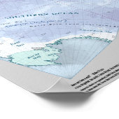 Mondiale politieke kaart van Cahill-Keye Poster (Hoek)