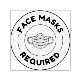 mondkapjes vereist - Zelf Inkt Rubber Stamp Zelfinktende Stempel