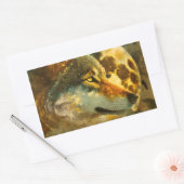 Mondlicht Wolf 4 Rechthoekige Sticker (Envelop)