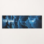 Mondnacht am Wasserfall Yogamat (Achterkant (horizontaal))