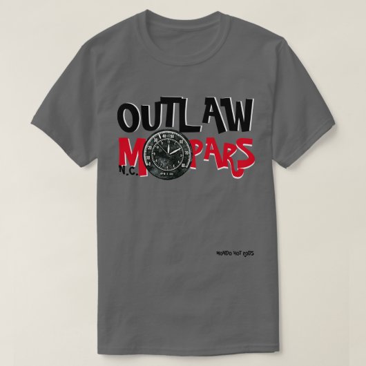 MONDO T - OUTLAW MOPARS GROUP T-SHIRT - Basic Dark (Design voorkant)