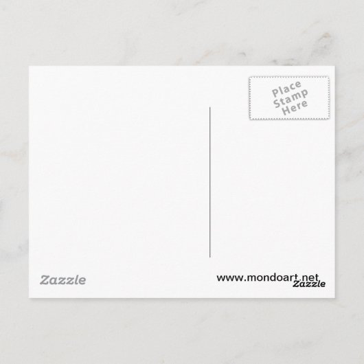 Mondoart.net Briefkaart (Achterkant)