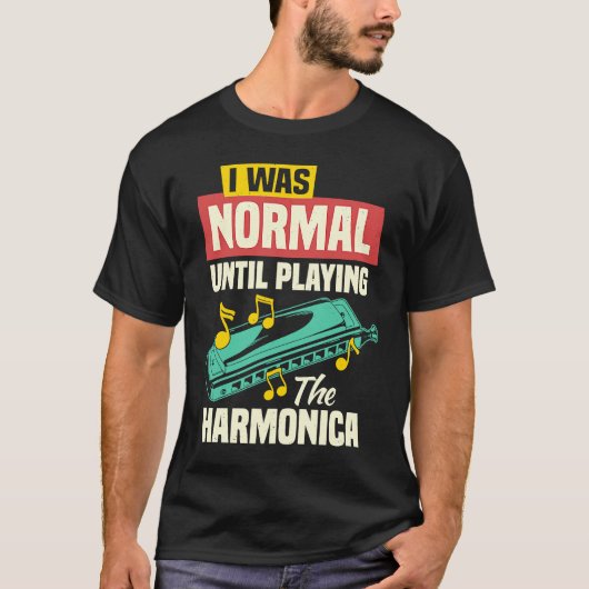 Mondorgel Franse Harp & Harmonica T-shirt (Voorkant)