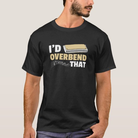 Mondorgel Harmonica Speler 4 T-shirt (Voorkant)