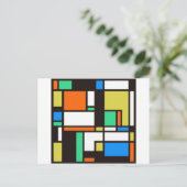 mondriaan3 briefkaart (Staand voorkant)