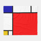 Mondriaan 1 fleece deken (Voorkant (Horizontaal))