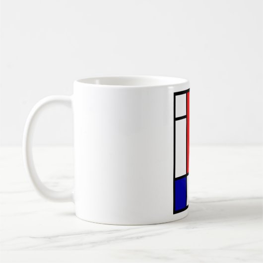 Mondriaan 1 koffiemok (Links)