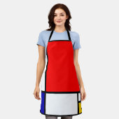 Mondriaan 1 schort (Gedragen)