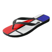 Mondriaan 1 teenslippers (Schuin)
