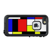 Mondriaan #21 LifeProof iPhone hoesje (Achterkant (horizontaal))