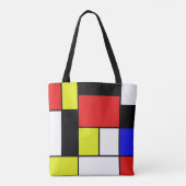 Mondriaan #21 tote bag (Achterkant)