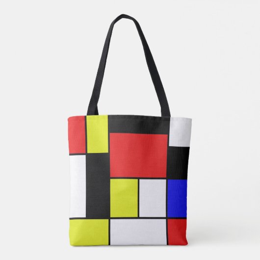 Mondriaan #21 tote bag (Achterkant)