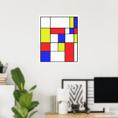 Mondriaan #23 poster (Thuiskantoor)