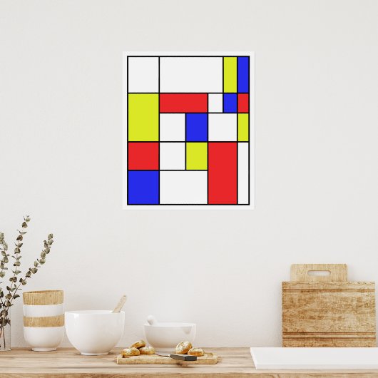 Mondriaan #23 poster (Keuken)