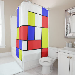 Mondriaan #24 douchegordijn