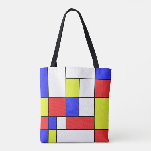 Mondriaan #24 tote bag (Achterkant)