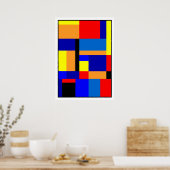 Mondriaan #2-1 poster (Keuken)