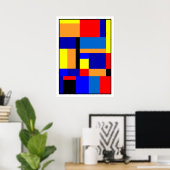 Mondriaan #2-1 poster (Thuiskantoor)