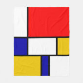 Mondriaan 2 fleece deken (Voorkant)