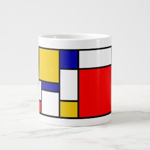 Mondriaan 2 grote koffiekop