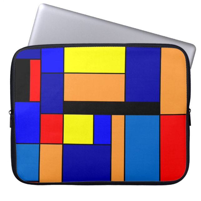 Mondriaan #2 laptop sleeve (Voorkant)