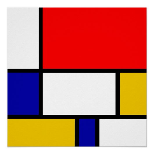 Mondriaan 2 perfect poster (Voorkant)