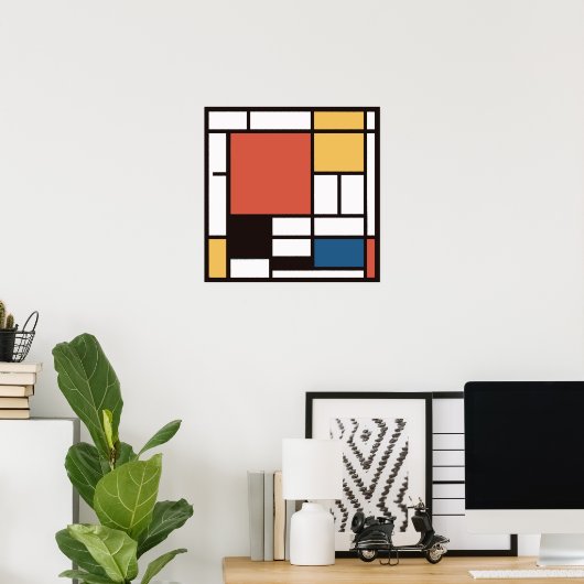 Mondriaan 2 poster (Thuiskantoor)
