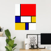 Mondriaan 2 poster (Thuiskantoor)