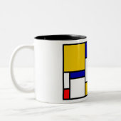 Mondriaan 2 tweekleurige koffiemok (Links)