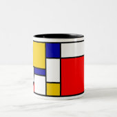 Mondriaan 2 tweekleurige koffiemok (Center)