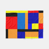 Mondriaan #35 fleece deken (Voorkant (Horizontaal))