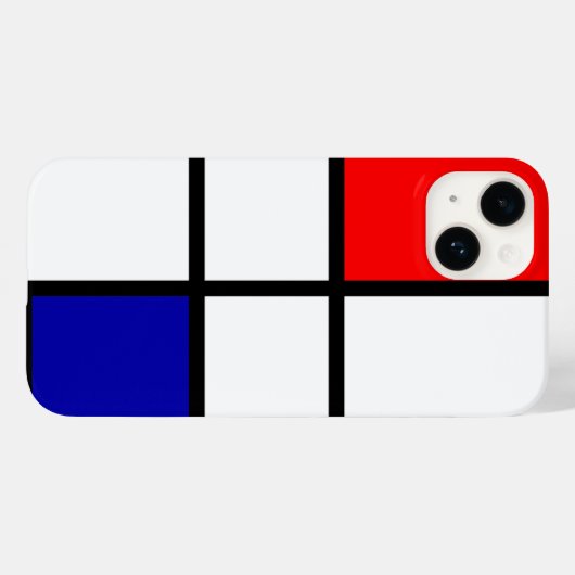 Mondriaan 3 Case-Mate iPhone case (Achterkant (horizontaal))