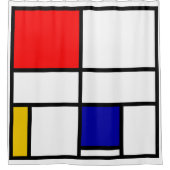 Mondriaan 3 douchegordijn (Voorkant)